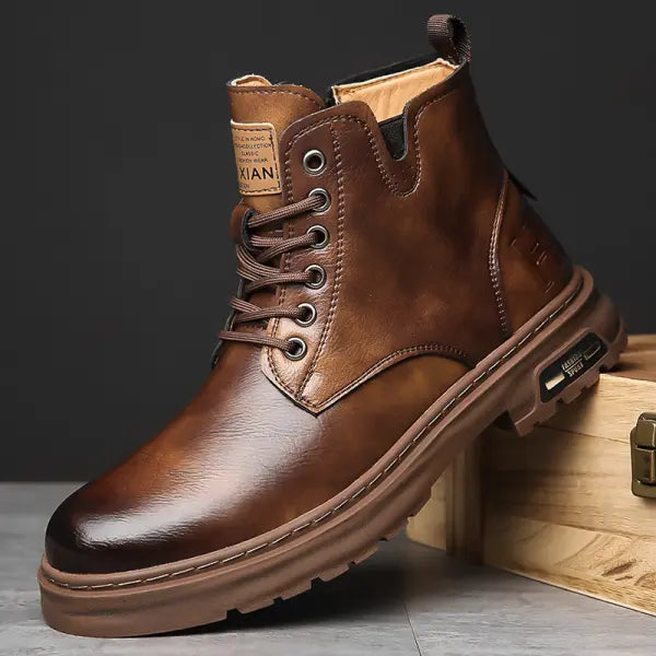 VEIGGARA | MartinBoots - Bottes en cuir véritable de qualité supérieure pour hommes