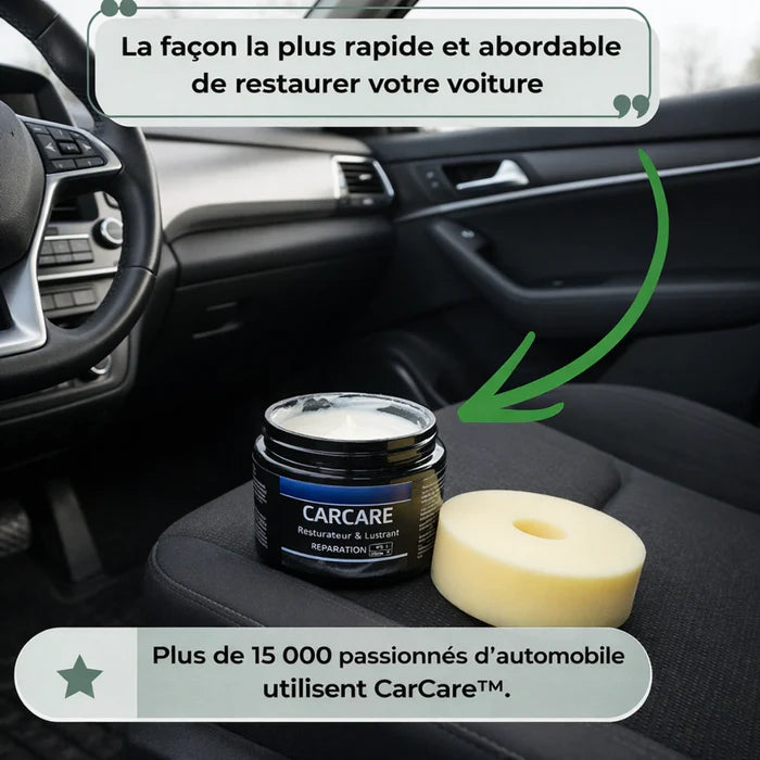 CarCare™ – Crème réparatrice pour intérieurs de voiture (cuir et plastiques) | 1 acheté, 2 offerts !