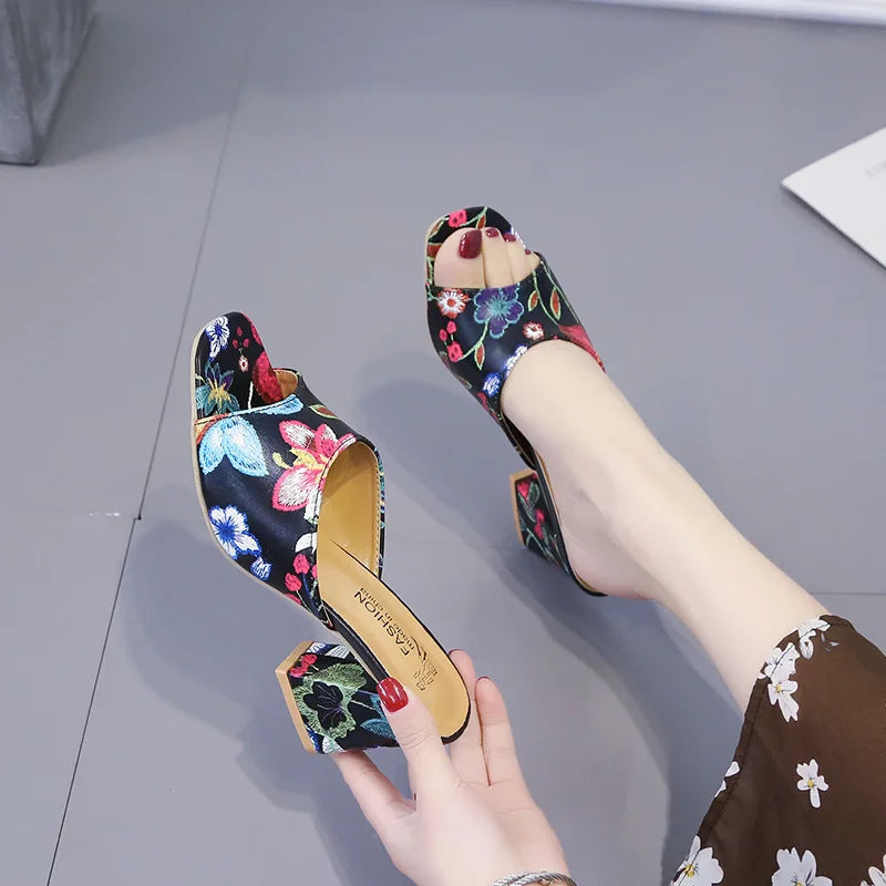 VEIGGARA | Sandales d'été pour femmes, talons hauts décontractés